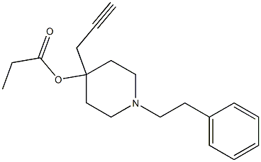 1-Phenethyl-4-(2-propynyl)piperidin-4-ol propionate Structure