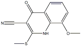 1,4-Dihydro-8-methoxy-2-methylthio-4-oxoquinoline-3-carbonitrile