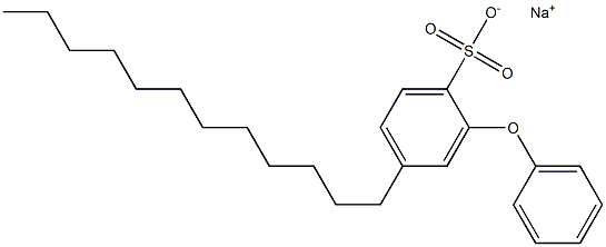 2-Phenoxy-4-dodecylbenzenesulfonic acid sodium salt Structure