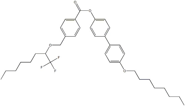  4-[[1-(Trifluoromethyl)heptyl]oxymethyl]benzoic acid 4'-octyloxy-1,1'-biphenyl-4-yl ester