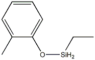 Ethyl(2-methylphenoxy)silane Structure