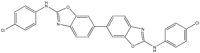 2,2'-Bis(4-chlorophenylamino)-6,6'-bibenzoxazole Struktur