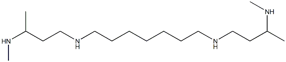 N,N''-(1,7-Heptanediyl)bis(3,N'-dimethylpropane-1,3-diamine) 结构式