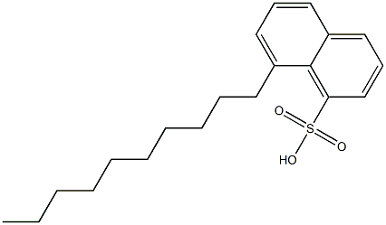 8-Decyl-1-naphthalenesulfonic acid 结构式