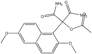  2-(2,6-Dimethoxy-1-naphtyl)-2-acetoxymalonamide