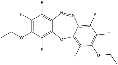 2,9-Diethoxy-1,3,4,7,8,10-hexafluorodibenz[b,f][1,4,5]oxadiazepine Structure