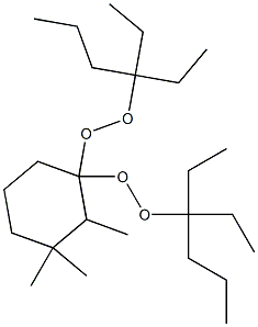 2,3,3-Trimethyl-1,1-bis(1,1-diethylbutylperoxy)cyclohexane Structure