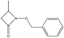 1-(ベンジルオキシ)-4-メチルアゼチジン-2-オン 化学構造式