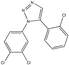 1-(3,4-Dichlorophenyl)-5-(2-chlorophenyl)-1H-1,2,3-triazole Structure