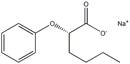 [S,(-)]-2-Phenoxyhexanoic acid sodium salt Structure