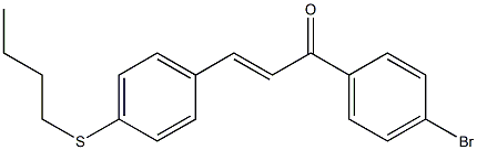 4-((Butylthio))-4'-bromochalcone,,结构式