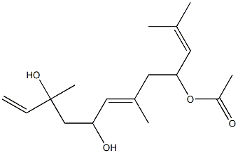 (6E)-3,7,11-Trimethyl-1,6,10-dodecatriene-3,5,9-triol 9-acetate