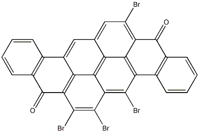 5,6,7,15-Tetrabromo-8,16-pyranthrenedione Struktur