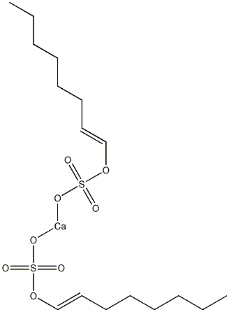 ビス[(1-オクテニルオキシ)スルホニルオキシ]カルシウム 化学構造式