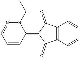 2-[2-Ethyl-pyridazin-3(2H)-ylidene]indane-1,3-dione Structure