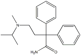 2,2-Diphenyl-4-(isopropylmethylamino)butyramide Structure