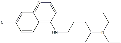 N-(7-Chloro-4-quinolinyl)-N',N'-diethyl-1,4-pentanediamine Structure