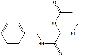 2-Acetylamino-2-ethylamino-N-benzylacetamide 结构式