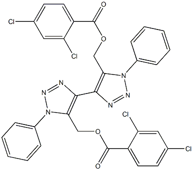 1,1'-Diphenyl-5,5'-bis[(2,4-dichlorobenzoyloxy)methyl]-4,4'-bi(1H-1,2,3-triazole)