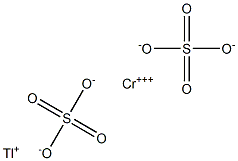 Thallium(I) chromium(III) sulfate Struktur