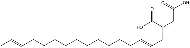 (2,14-Hexadecadienyl)succinic acid 结构式