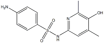 4-Amino-N-(5-hydroxy-4,6-dimethyl-2-pyridinyl)benzenesulfonamide,,结构式