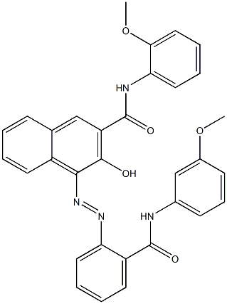 4-[[2-[[(3-Methoxyphenyl)amino]carbonyl]phenyl]azo]-3-hydroxy-N-(2-methoxyphenyl)-2-naphthalenecarboxamide