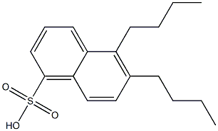 5,6-Dibutyl-1-naphthalenesulfonic acid Structure