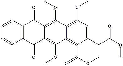  4-(Methoxycarbonyl)-3-[(methoxycarbonyl)methyl]-1,5,12-trimethoxy-6,11-naphthacenedione