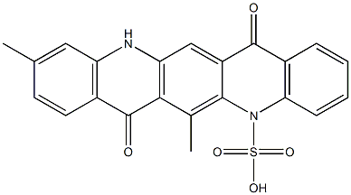  5,7,12,14-Tetrahydro-6,10-dimethyl-7,14-dioxoquino[2,3-b]acridine-5-sulfonic acid