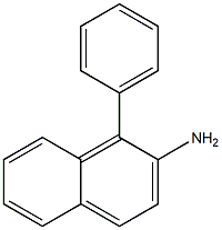 1-フェニルナフタレン-2-アミン 化学構造式