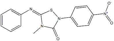 4-Methyl-2-(4-nitrophenyl)-5-(phenylimino)-4,5-dihydro-1,2,4-thiadiazol-3(2H)-one