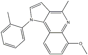 1-(2-Methylphenyl)-4-methyl-6-methoxy-1H-pyrrolo[3,2-c]quinoline Structure