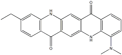 4-(Dimethylamino)-10-ethyl-5,12-dihydroquino[2,3-b]acridine-7,14-dione|