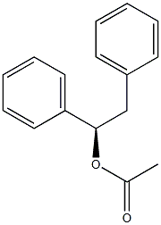 Acetic acid (R)-1,2-diphenylethyl ester Structure
