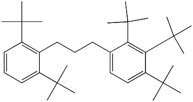 1-(2,3,4-Tri-tert-butylphenyl)-3-(2,6-di-tert-butylphenyl)propane Structure