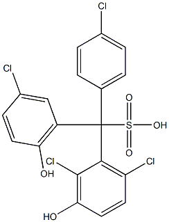  (4-Chlorophenyl)(3-chloro-6-hydroxyphenyl)(2,6-dichloro-3-hydroxyphenyl)methanesulfonic acid