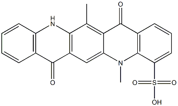  5,7,12,14-Tetrahydro-5,13-dimethyl-7,14-dioxoquino[2,3-b]acridine-4-sulfonic acid