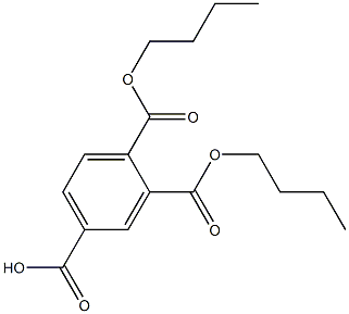 1,2,4-Benzenetricarboxylic acid hydrogen 1,2-dibutyl ester,,结构式