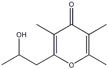 2-(3,5,6-Trimethyl-4-oxo-4H-pyran-2-yl)-1-methylethanol Structure