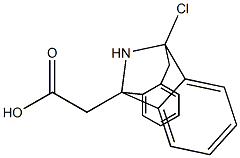 10-Chloro-5-(carboxymethyl)-10,11-dihydro-5H-dibenzo[a,d]cyclohepten-5,10-imine,,结构式