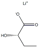 (2S)-2-ヒドロキシ酪酸リチウム 化学構造式