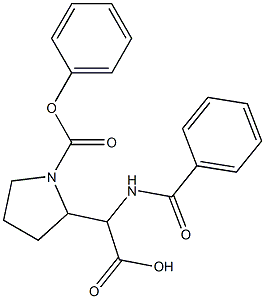 2-[1-(Phenoxycarbonyl)pyrrolidin-2-yl]-2-(benzoylamino)acetic acid,,结构式