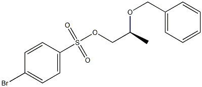 (-)-p-Bromobenzenesulfonic acid (S)-2-(benzyloxy)propyl ester 结构式