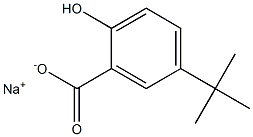 5-tert-Butyl-2-hydroxybenzoic acid sodium salt 结构式