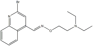 2-Bromo-4-[[2-(diethylamino)ethoxy]iminomethyl]quinoline Structure