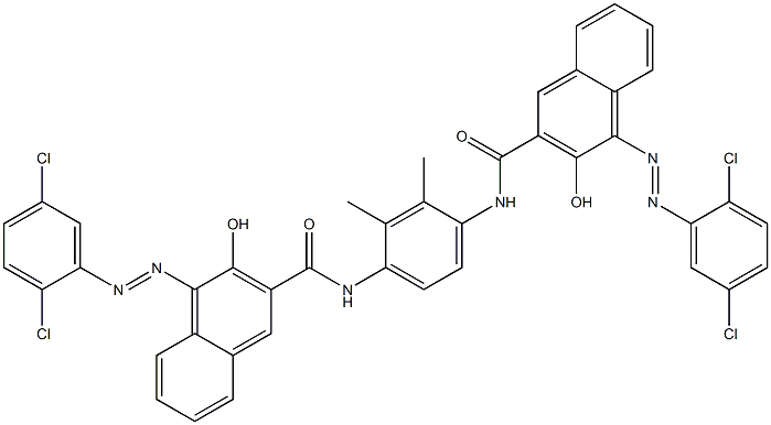 1,4-Bis[1-[(2,5-dichlorophenyl)azo]-2-hydroxy-3-naphtylcarbonylamino]-2,3-dimethylbenzene|