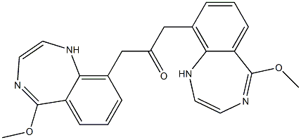 5-Methoxy-1H-1,4-benzodiazepin-9-yl(methyl) ketone,,结构式
