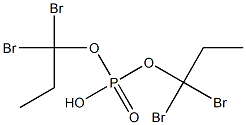 Phosphoric acid hydrogen bis(1,1-dibromopropyl) ester