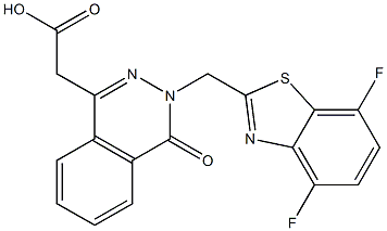 3-[(4,7-Difluoro-2-benzothiazolyl)methyl]-3,4-dihydro-4-oxophthalazine-1-acetic acid